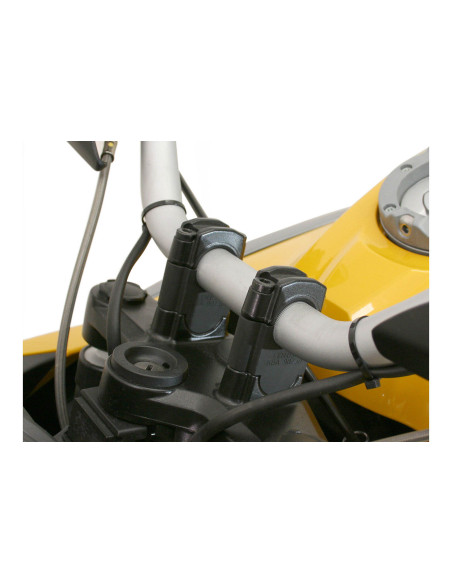 Réhausse de guidon Ø 28 mm SW-MOTECH 20 mm SUZUKI GSX-S 1000 2015-2021 - Katana 2019 Noir