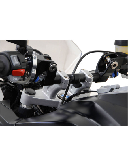 Réhausse de guidon SW-MOTECH 30 mm BMW R 1200 GS 2004-2007 - Adventure 2005-2013 -F 800 GS Adventure 2013-2018 Noir