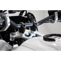 Réhausse de guidon Ø 28 mm SW-MOTECH 20 mm avec déport 30 mm BMW R 1200 GS 2008-2012 Gris 2