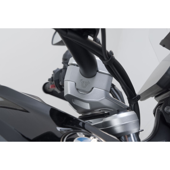 Réhausse de guidon Ø 28 mm SW-MOTECH 30 mm BMW F 850 GS 2017-2020 - Adventure 2018-2020 Gris
