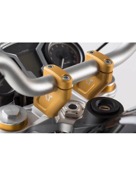 Réhausse de guidon SW-MOTECH 30 mm BMW R 1300 GS 2023 - Gris