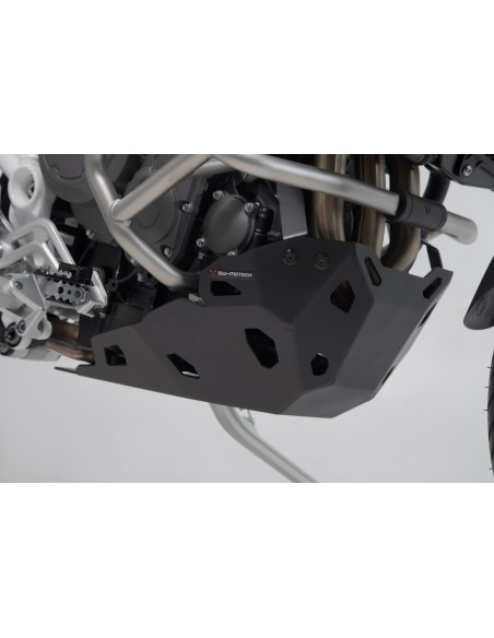 Sabot moteur SW-MOTECH TRIUMPH Tiger 900/GT/Pro 2021 sans pare carter origine Noir