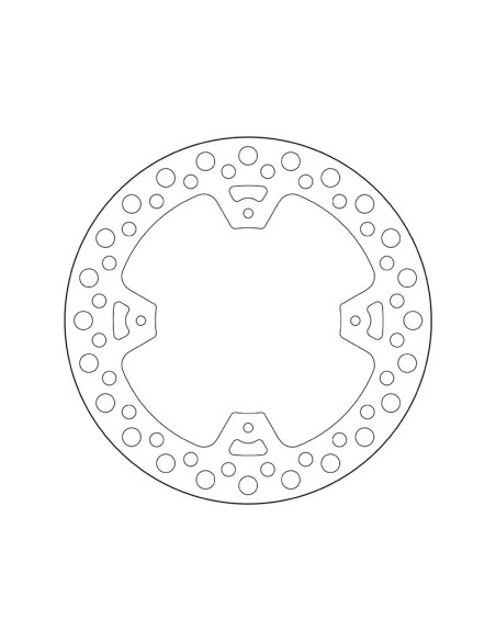 Disque de frein arrière BREMBO série rond HONDA 250 CRF R 2003-2026 /450 CRF -R 2004-2026