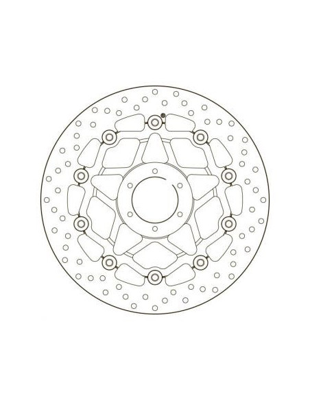 Disque de frein avant flottant Brembo Oro HONDA