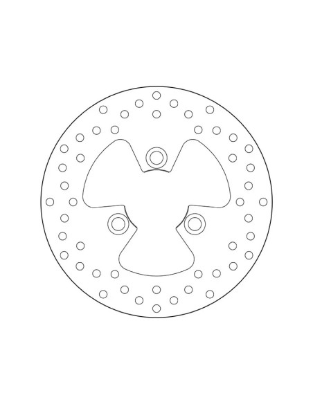 Disque de frein arrière fixe Brembo Oro PEUGEOT