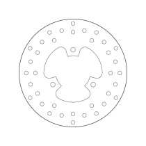 Disque de frein avant fixe Brembo Oro PEUGEOT 2