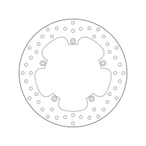 Disque de frein arrière fixe Brembo Oro PEUGEOT 2