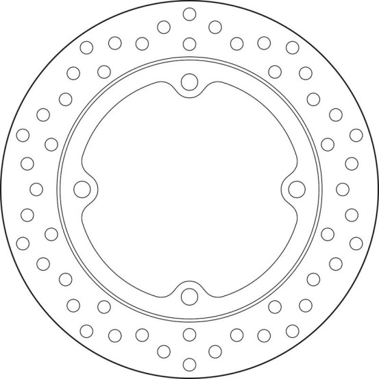 Disque de frein arrière fixe Brembo Oro HONDA