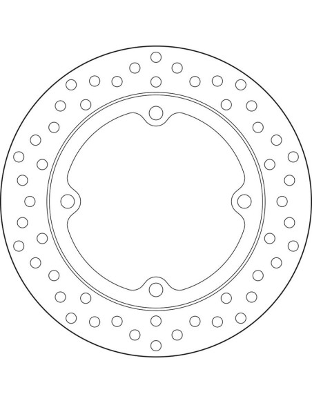 Disque de frein arrière fixe Brembo Oro HONDA