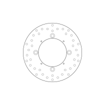 Disque de frein arrière fixe Brembo Oro HONDA 2