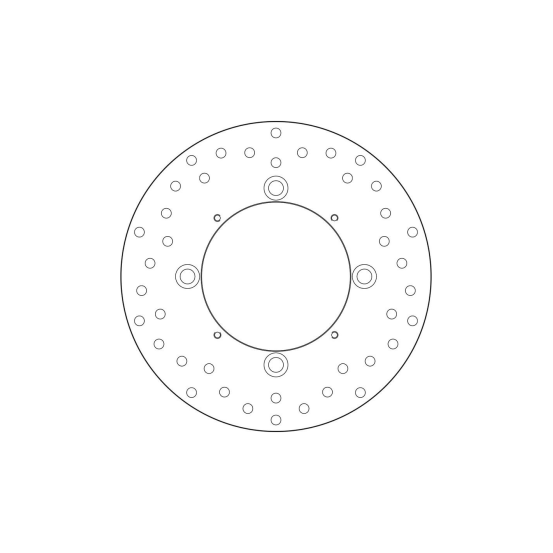 Disque de frein arrière fixe Brembo Oro HONDA
