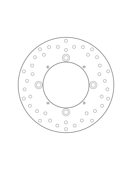 Disque de frein arrière fixe Brembo Oro HONDA