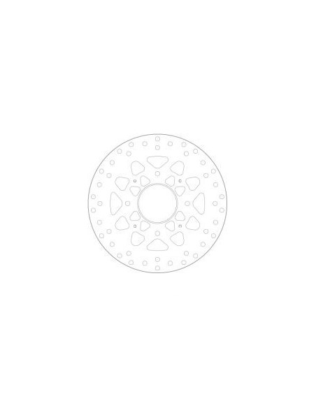 Disque de frein arrière fixe Brembo Oro HONDA