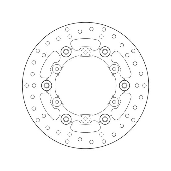 Disque de frein arrière fixe Brembo Oro KTM
