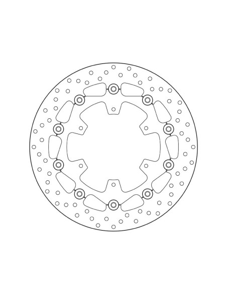 Disque de frein avant flottant Brembo Oro KTM