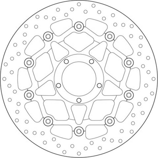 Disque de frein avant flottant Brembo Oro DUCATI