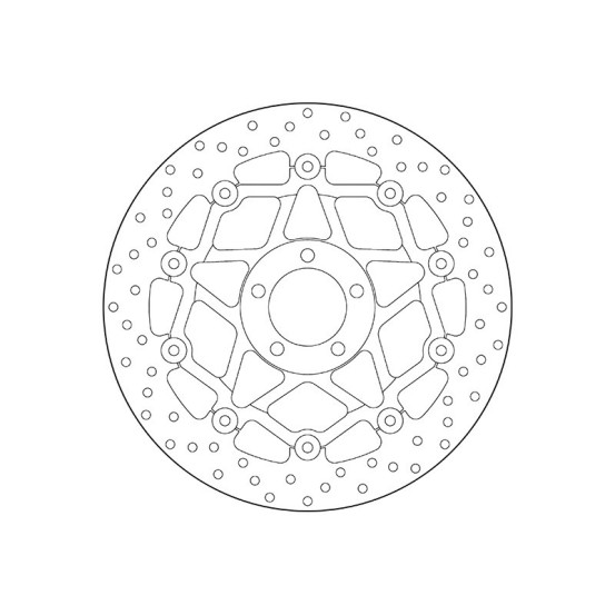 Disque de frein avant flottant Brembo Oro KAWASAKI