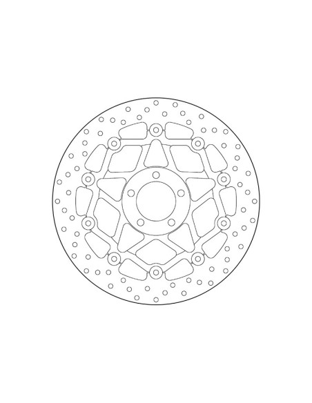 Disque de frein avant flottant Brembo Oro KAWASAKI