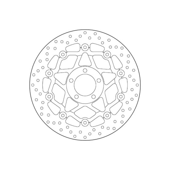 Disque de frein avant flottant Brembo Oro KAWASAKI