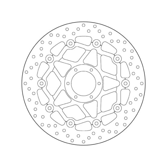 Disque de frein avant flottant Brembo Oro HONDA