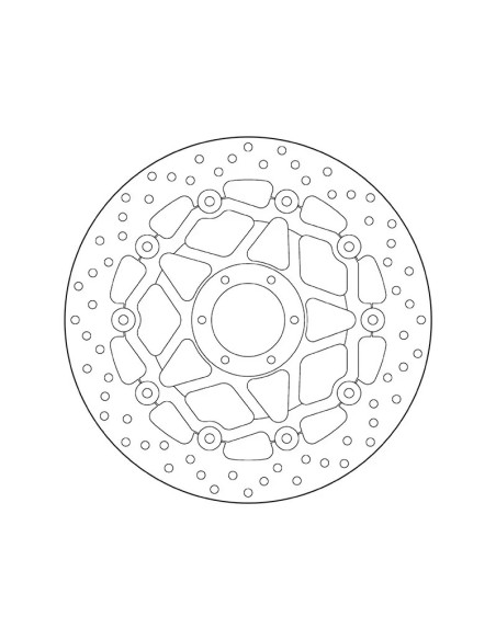 Disque de frein avant flottant Brembo Oro HONDA