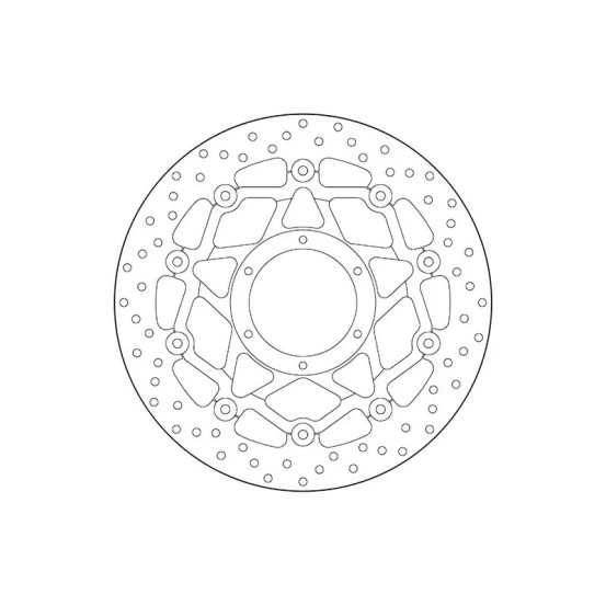Disque de frein avant flottant Brembo Oro HONDA