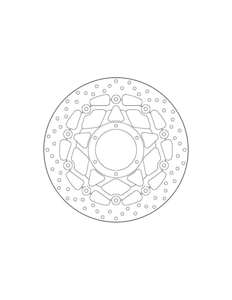 Disque de frein avant flottant Brembo Oro HONDA