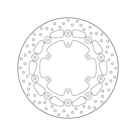 Disque de frein avant flottant Brembo Oro YAMAHA