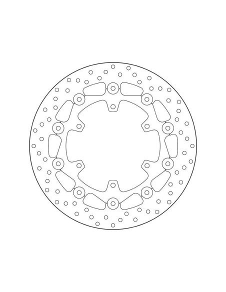 Disque de frein avant flottant Brembo Oro YAMAHA