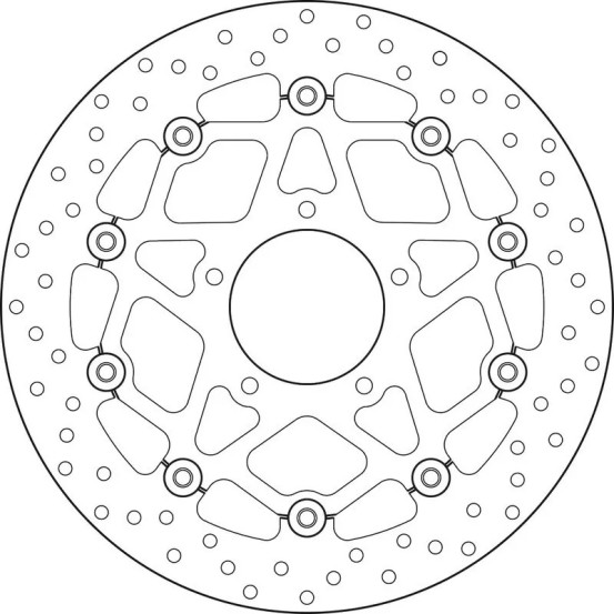 Disque de frein avant flottant Brembo Oro MV AGUSTA