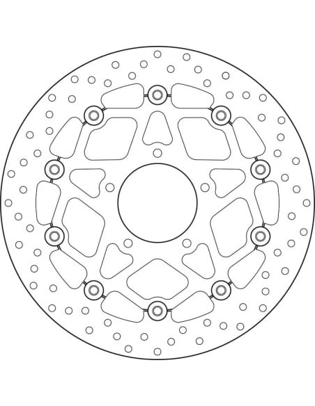 Disque de frein avant flottant Brembo Oro MV AGUSTA