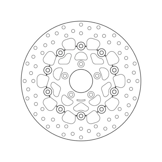 Disque de frein avant flottant Brembo Oro HARLEY DAVIDSON