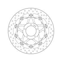Disque de frein avant flottant Brembo Oro DUCATI 2