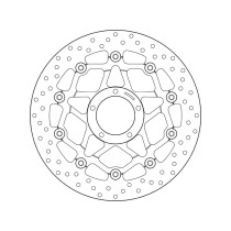 Disque de frein avant flottant Brembo Oro DUCATI KTM