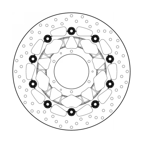 Disque de frein avant flottant Brembo Oro HONDA