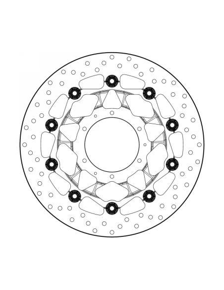 Disque de frein avant flottant Brembo Oro HONDA