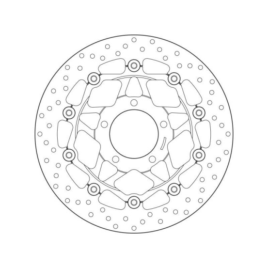 Disque de frein avant flottant Brembo Oro TRIUMPH