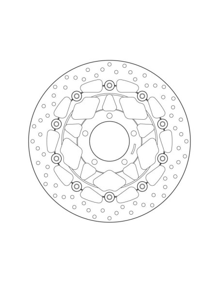 Disque de frein avant flottant Brembo Oro TRIUMPH