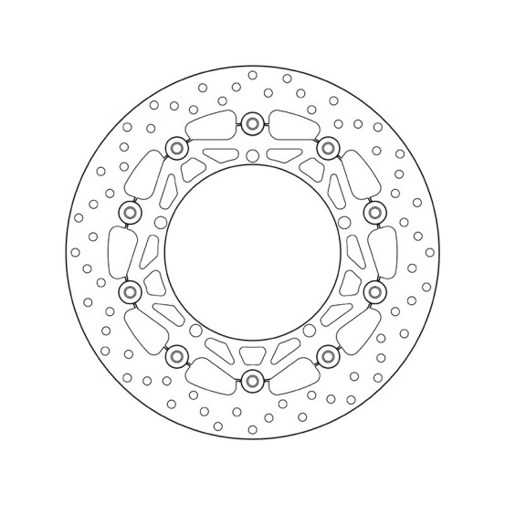 Disque de frein avant flottant Brembo Oro TRIUMPH