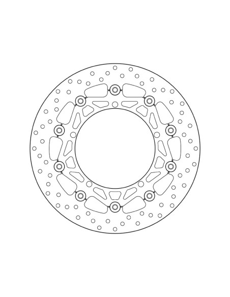 Disque de frein avant flottant Brembo Oro TRIUMPH