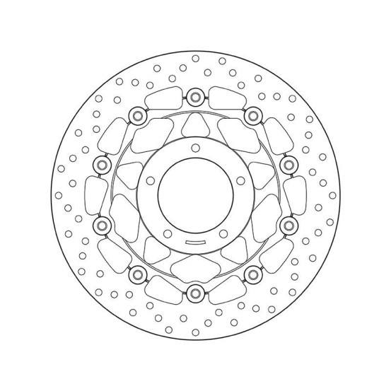 Disque de frein avant flottant Brembo Oro MV AGUSTA