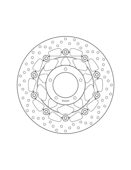 Disque de frein avant flottant Brembo Oro MV AGUSTA