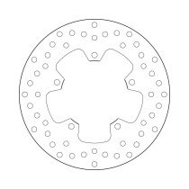 Disque de frein arrière fixe Brembo Oro YAMAHA 2