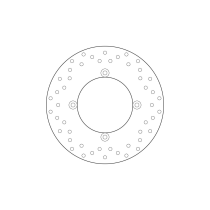 Disque de frein arrière fixe Brembo Oro YAMAHA 2