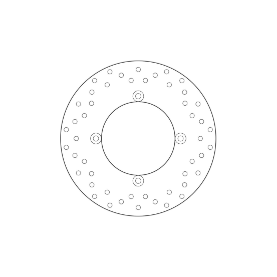 Disque de frein arrière fixe Brembo Oro YAMAHA