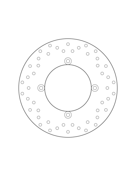 Disque de frein arrière fixe Brembo Oro YAMAHA