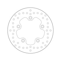Disque de frein arrière fixe Brembo Oro SYM 2
