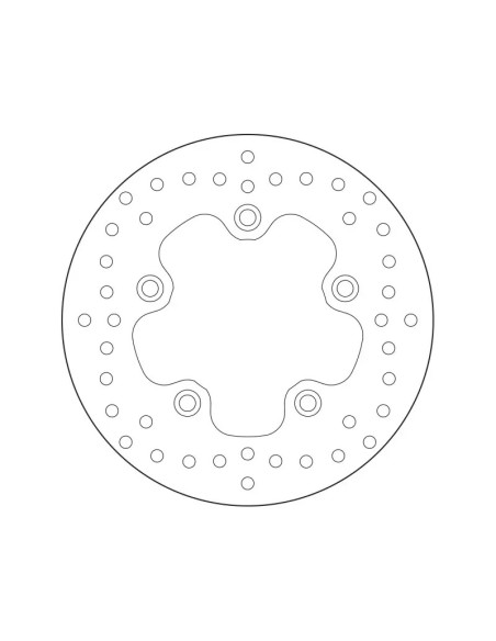 Disque de frein arrière fixe Brembo Oro SYM