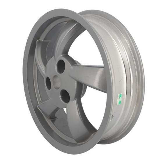 Jante / Roue arrière maxiscooter 3.5x13 pouces origine Peugeot 125 Citystar Gris Sysmic