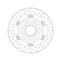 Disque de frein avant flottant Brembo Oro KAWASAKI KYMCO 2